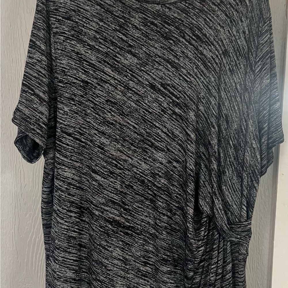 Gray and Black Marled T-Shirt